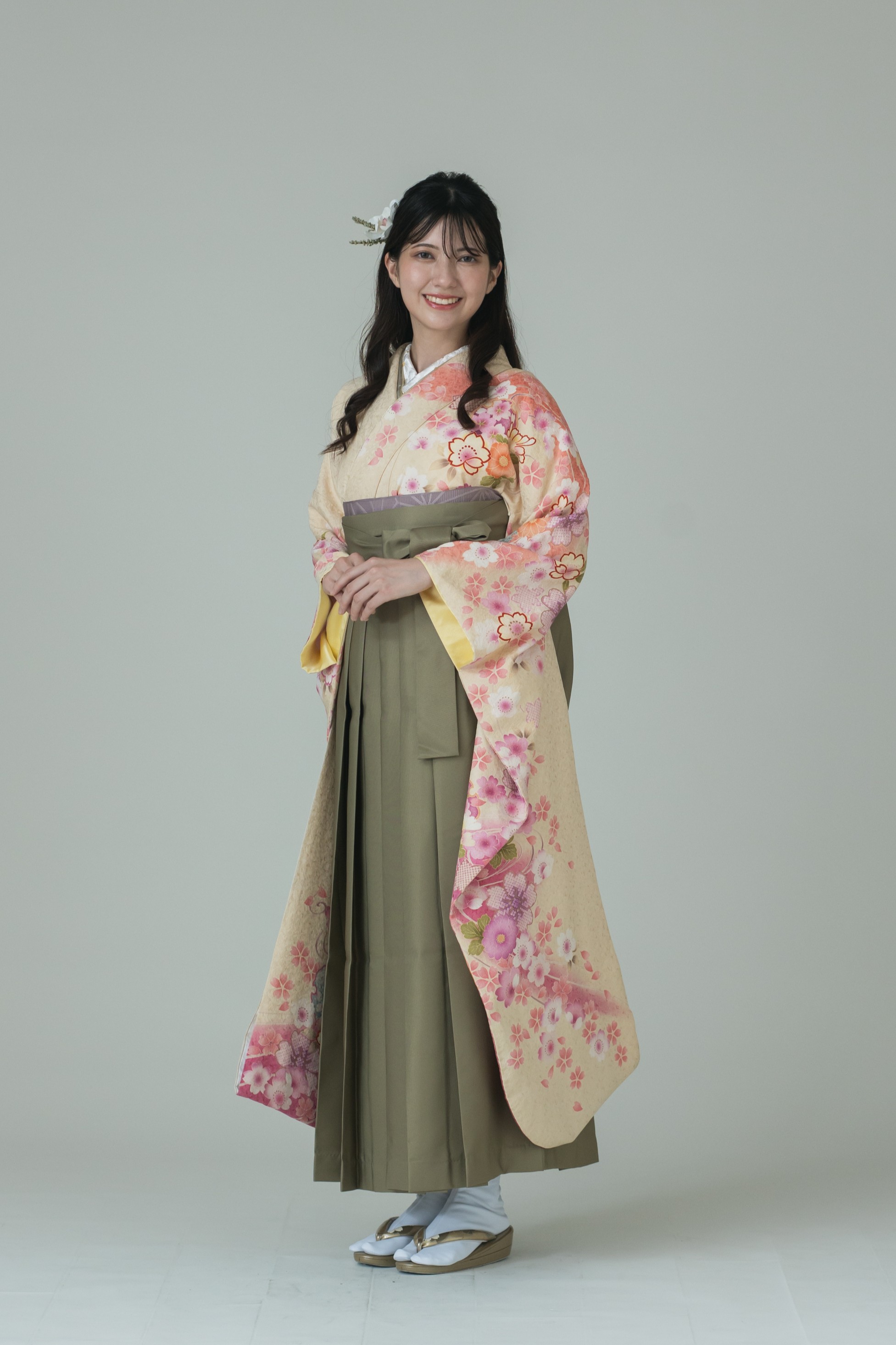 LZ袴542(1.75寸) 袴：抹茶｜ル・クローゼット