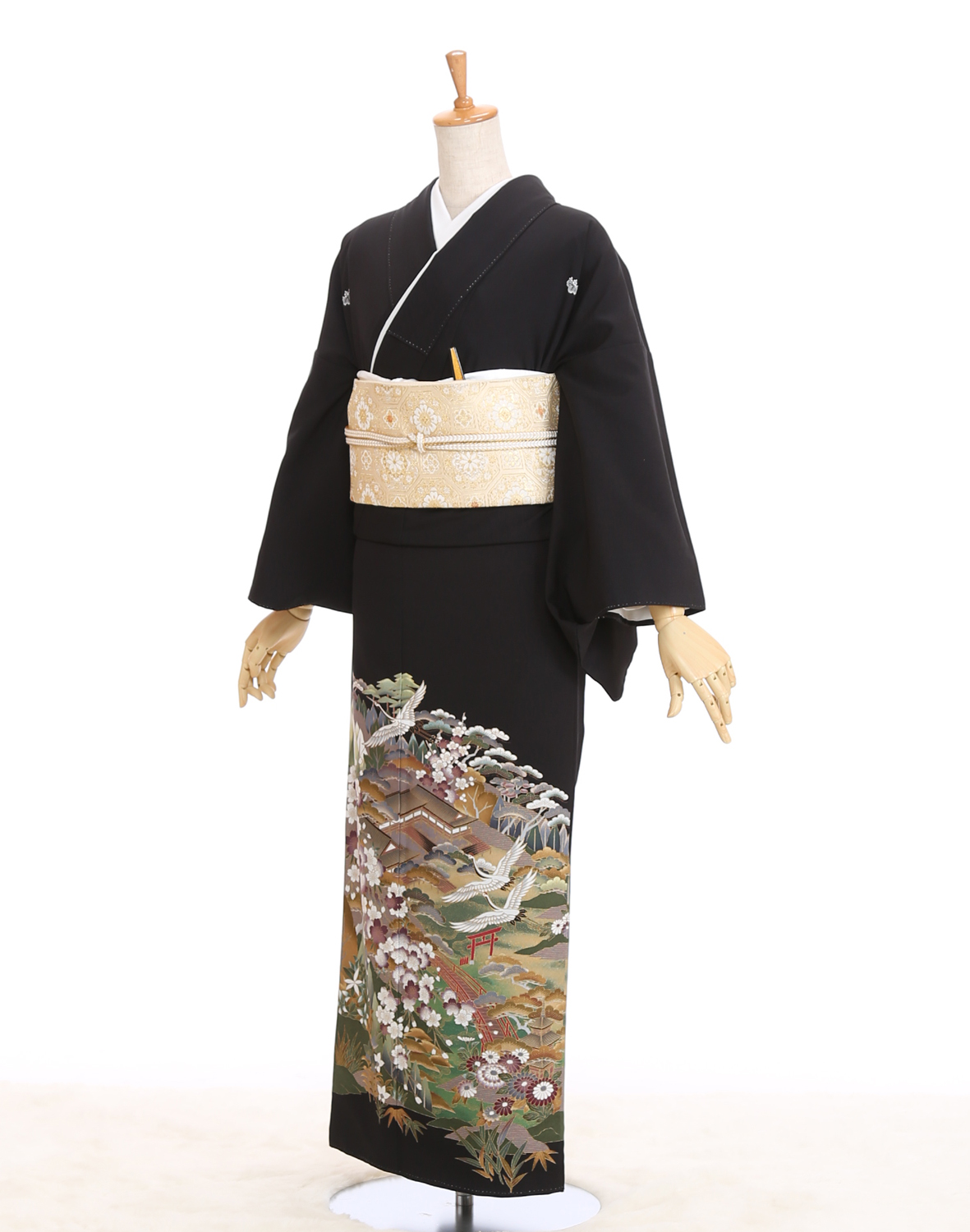 留袖 交織 Mサイズ／ TM-M-0397松に飛鶴｜ル・クローゼット