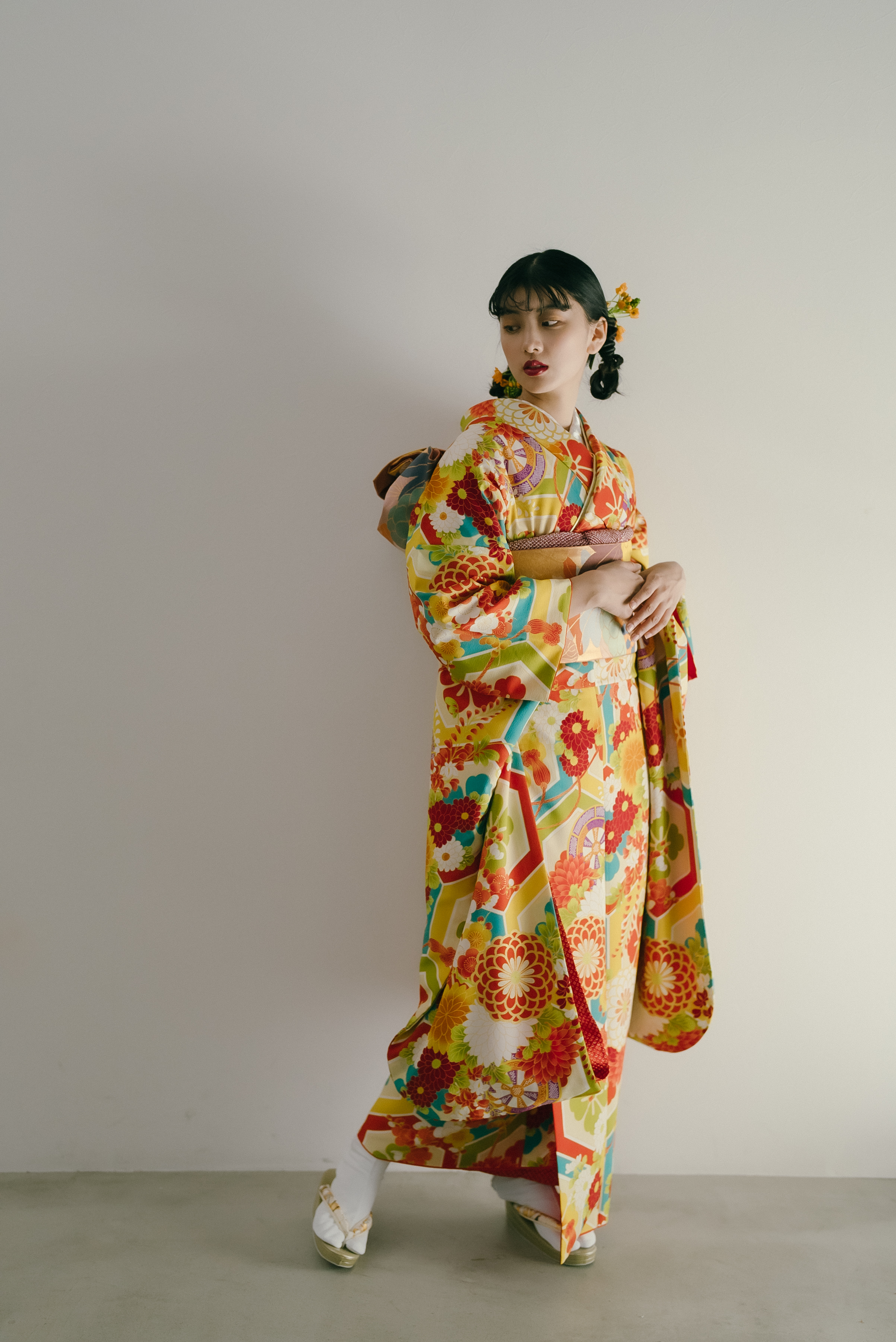 振袖0012 亀甲御所に花尽くし｜ル・クローゼット