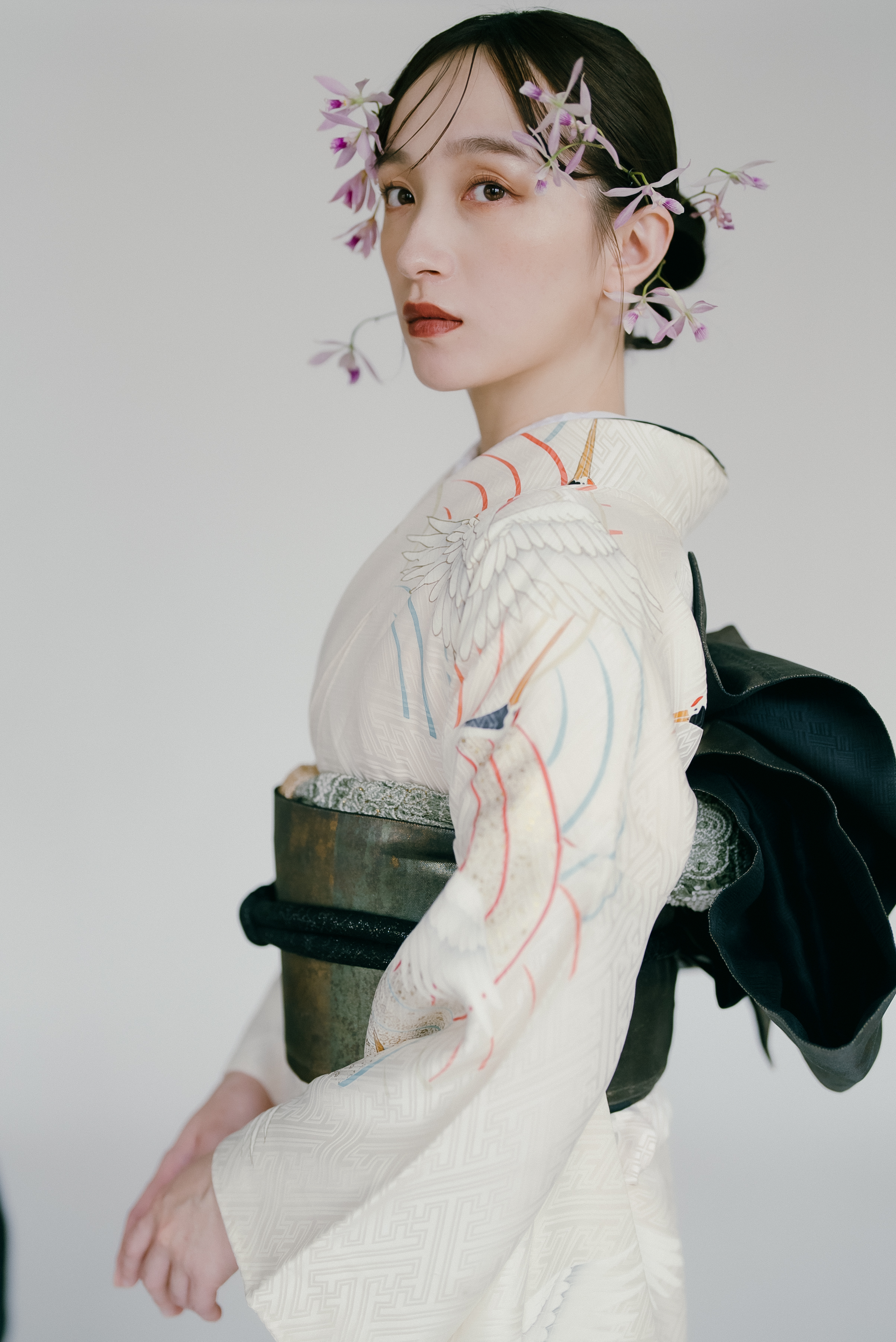 振袖0014 幸せの鶴と青海波｜ル・クローゼット