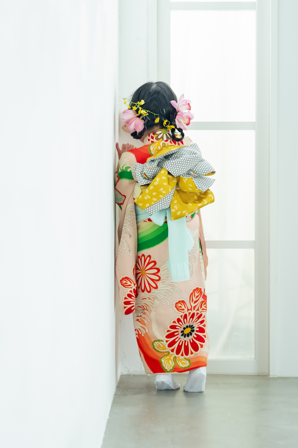 iro-3-019薄桜に菊花大輪[裄丈34cm]｜ル・クローゼット