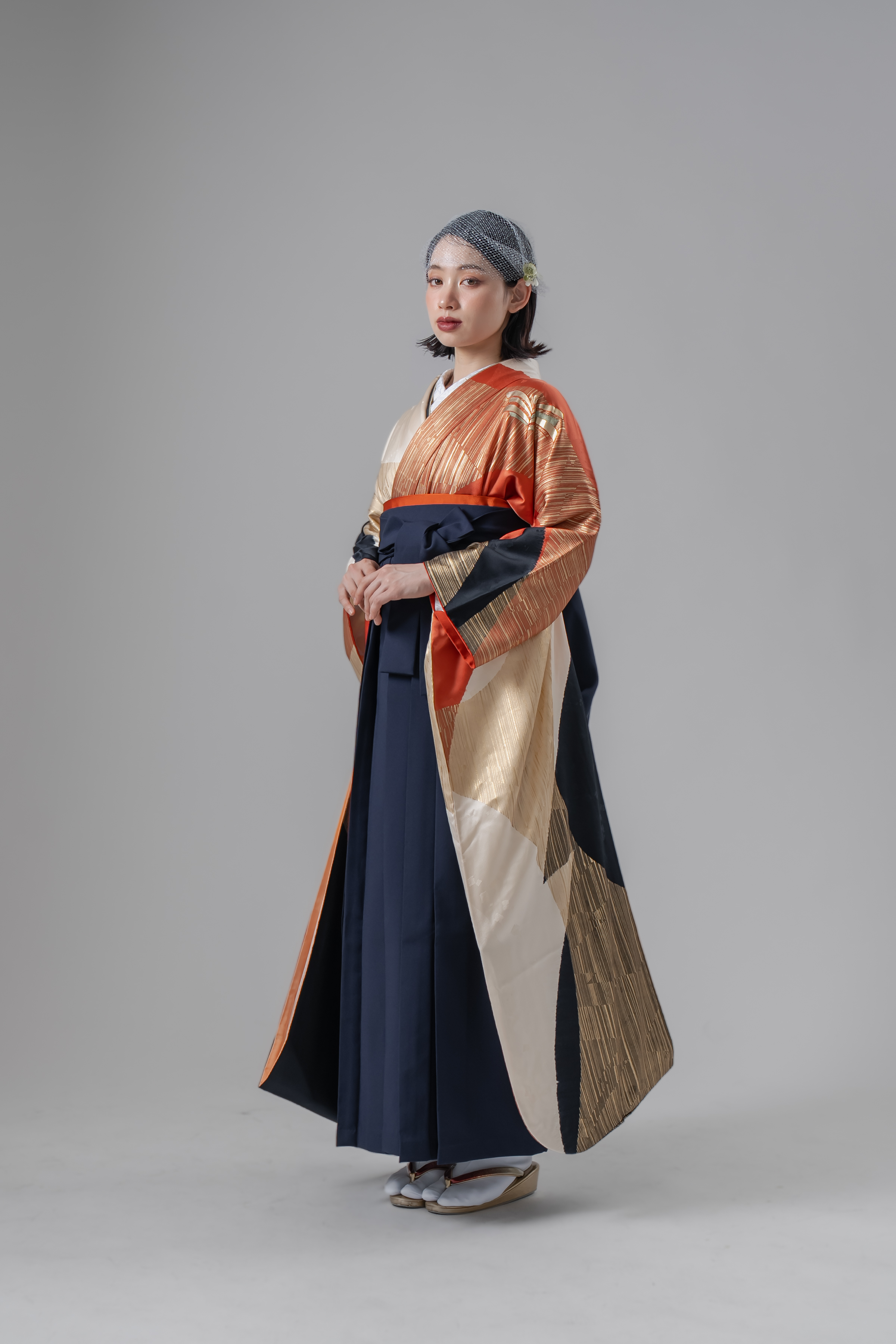 Amazon | [SOUBIEN] ソウビエン 袴4点セット（二尺袖着物/袴